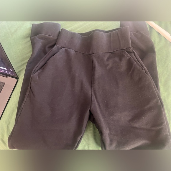 Black Meshki high waisted fitted jogger pants xs - Picture 4 of 9